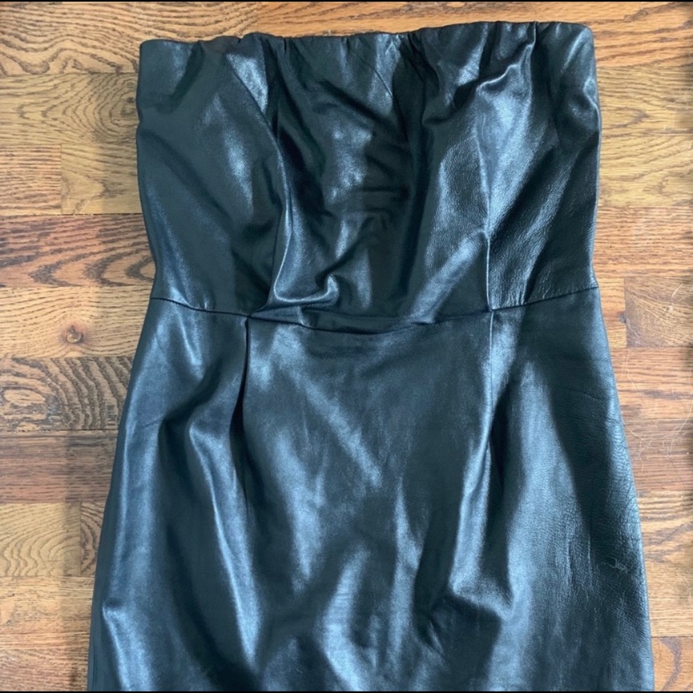 Line & Dot vegan leather dress